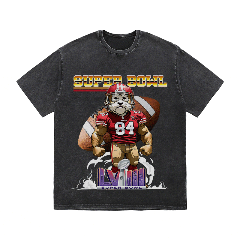 SUPERBOWL 4 SF NO YEAR HEAVY WEIGHT COTTON TEE-9183