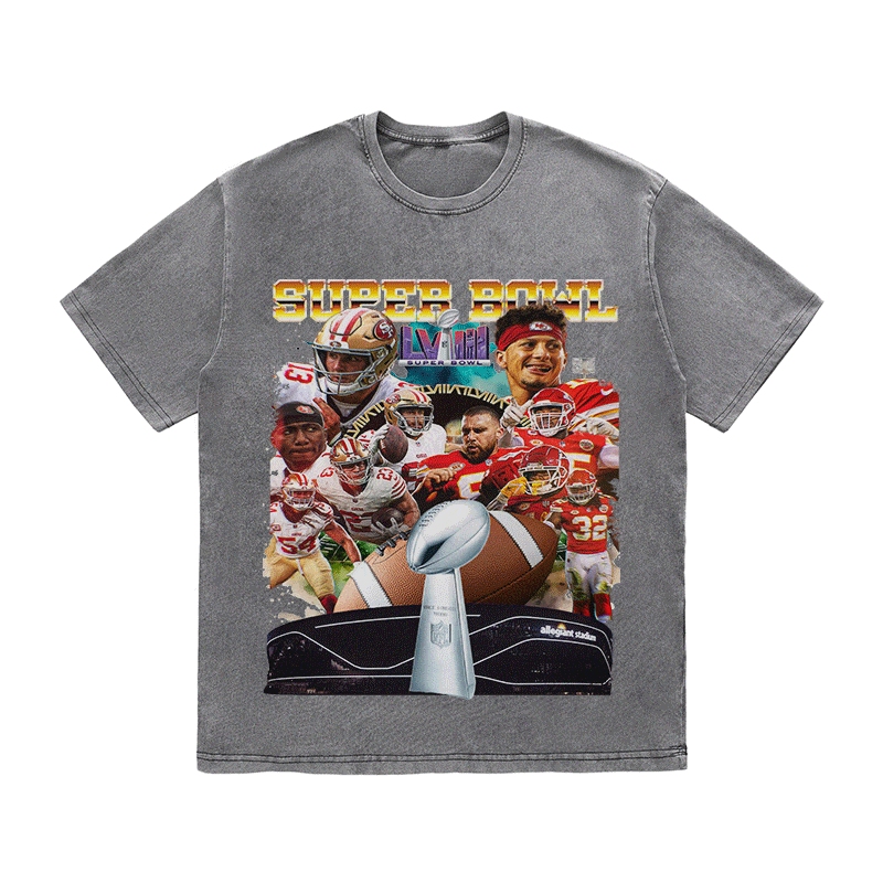 SUPERBOWL HEAVY WEIGHT COTTON TEE-9199