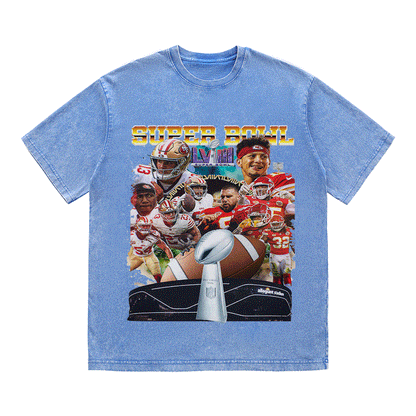 SUPERBOWL HEAVY WEIGHT COTTON TEE-9199