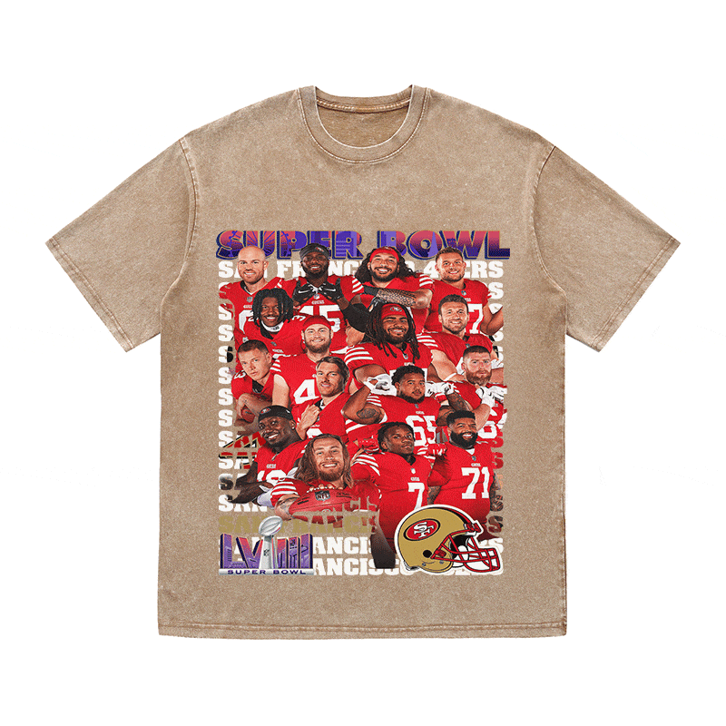SUPERBOWL HEAVY WEIGHT COTTON TEE-9216