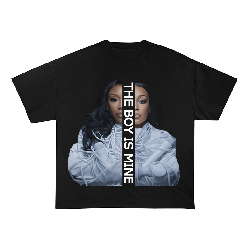 SZA R&B OVERSIZED HEAVYWEIGHT COTTON TEE-60033
