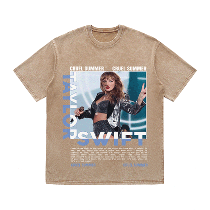 TAYLOR HEAVY WEIGHT COTTON TEE-9022