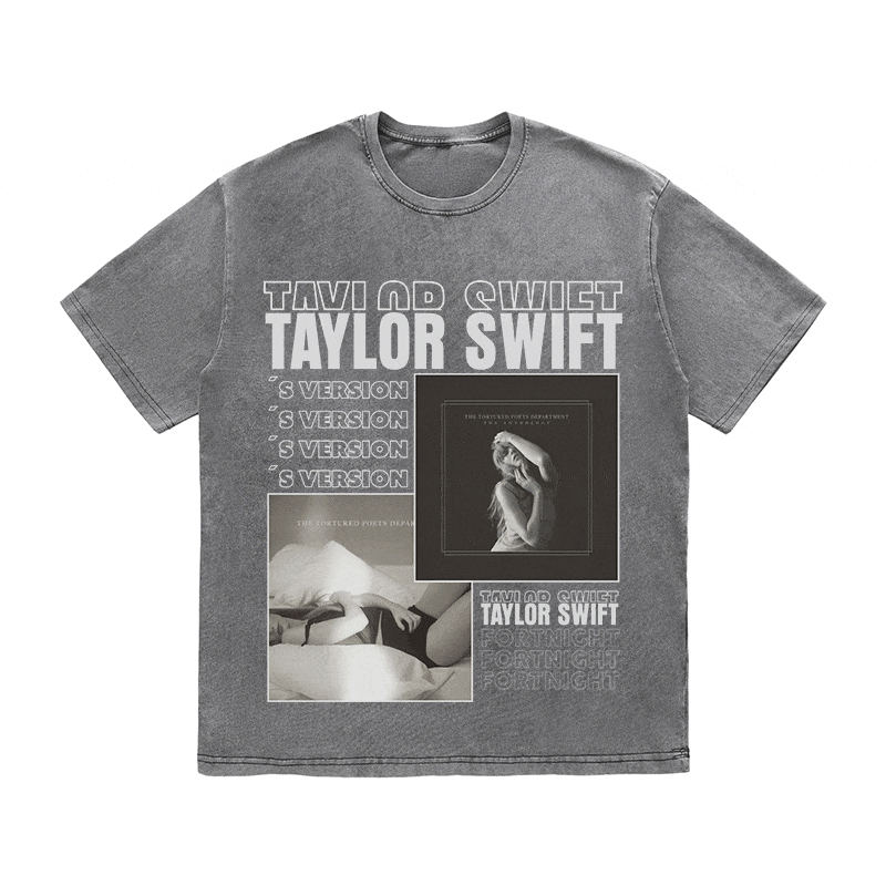 TAYLOR SWIFT HEAVY WEIGHT COTTON TEE-9021