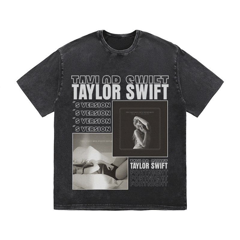 TAYLOR SWIFT HEAVY WEIGHT COTTON TEE-9021