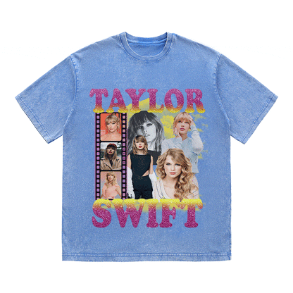 TAYLOR SWIFT HEAVY WEIGHT COTTON TEE-9137
