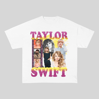TAYLOR SWIFT HEAVY WEIGHT COTTON TEE-9137