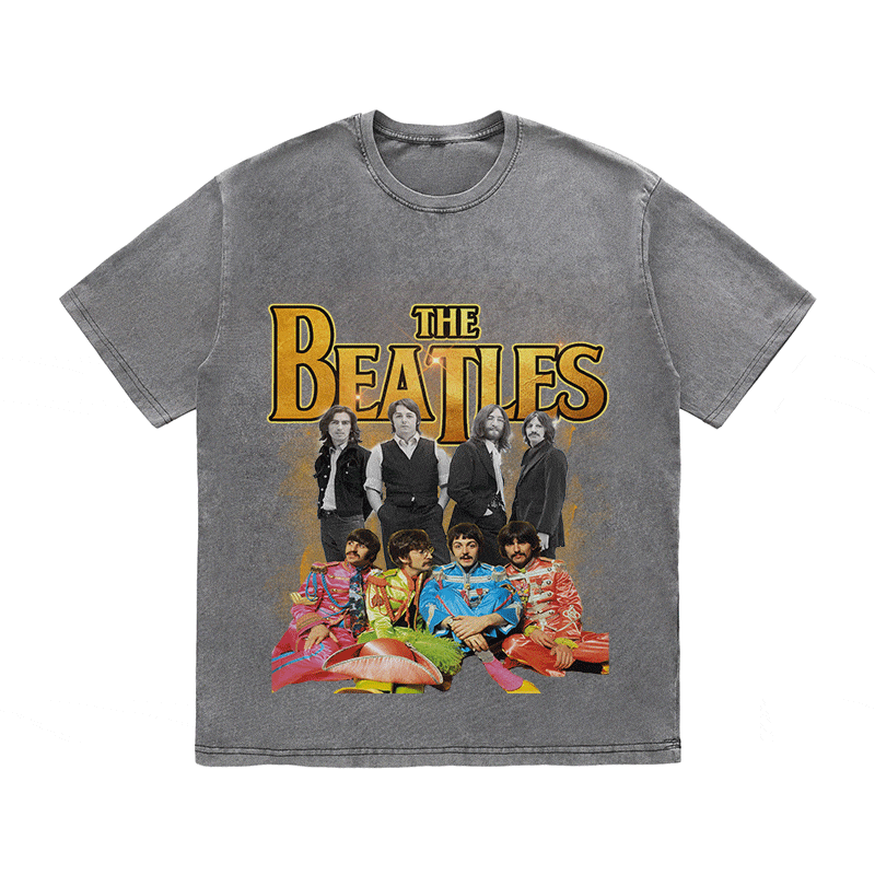 THE BEATLES HEAVY WEIGHT COTTON TEE-9138