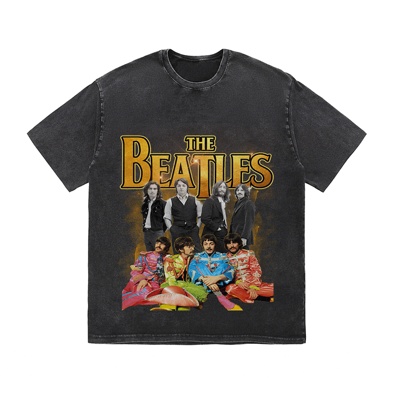 THE BEATLES HEAVY WEIGHT COTTON TEE-9138
