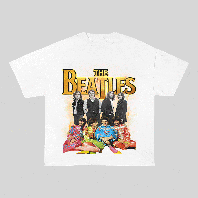 THE BEATLES HEAVY WEIGHT COTTON TEE-9138