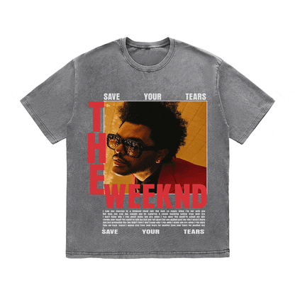 THE WEEKND HEAVY WEIGHT COTTON TEE-9024