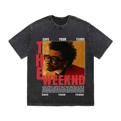 THE WEEKND HEAVY WEIGHT COTTON TEE-9024