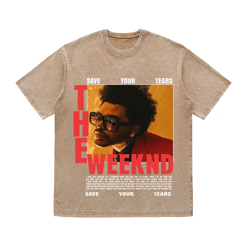THE WEEKND HEAVY WEIGHT COTTON TEE-9024