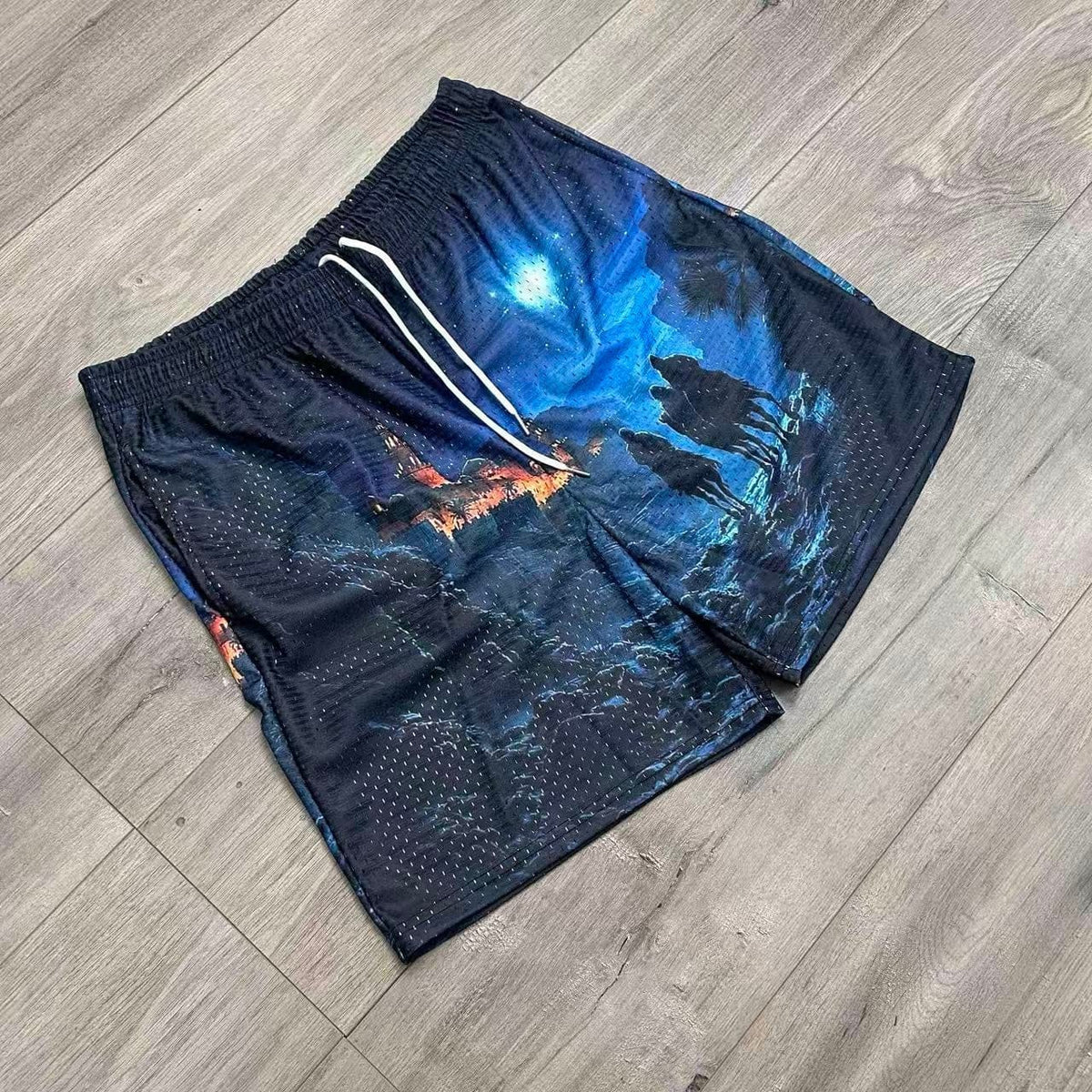 THREE WISE MEN MESH SHORTS-8764