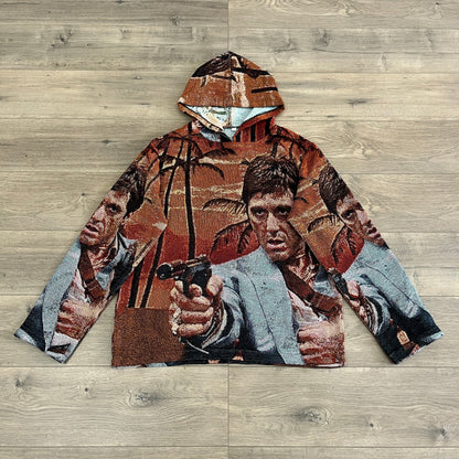 TONY MONTANA TAPESTRY HOODIE