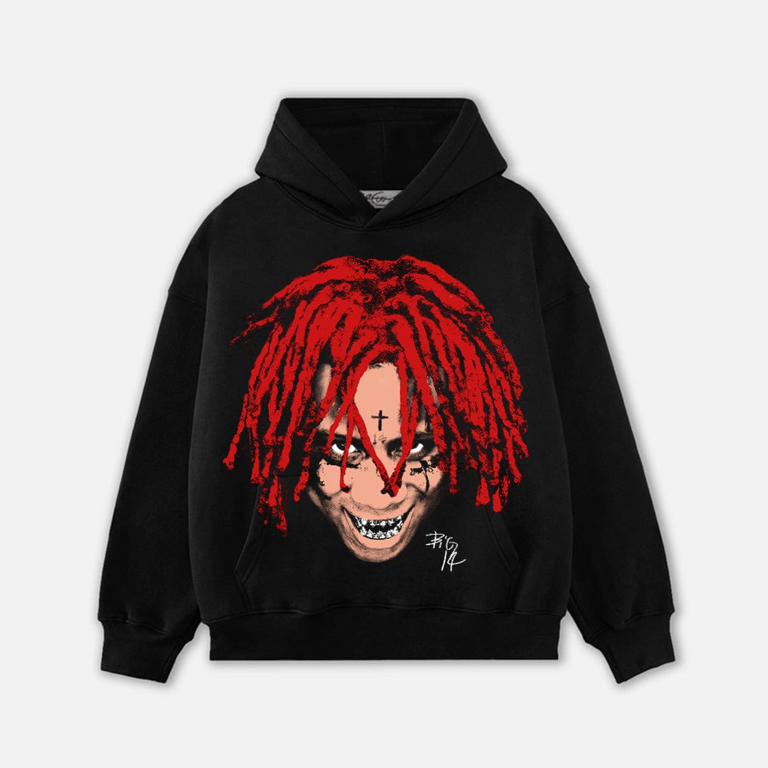 TRIPPIEREDD HEAD HOODIE-1095