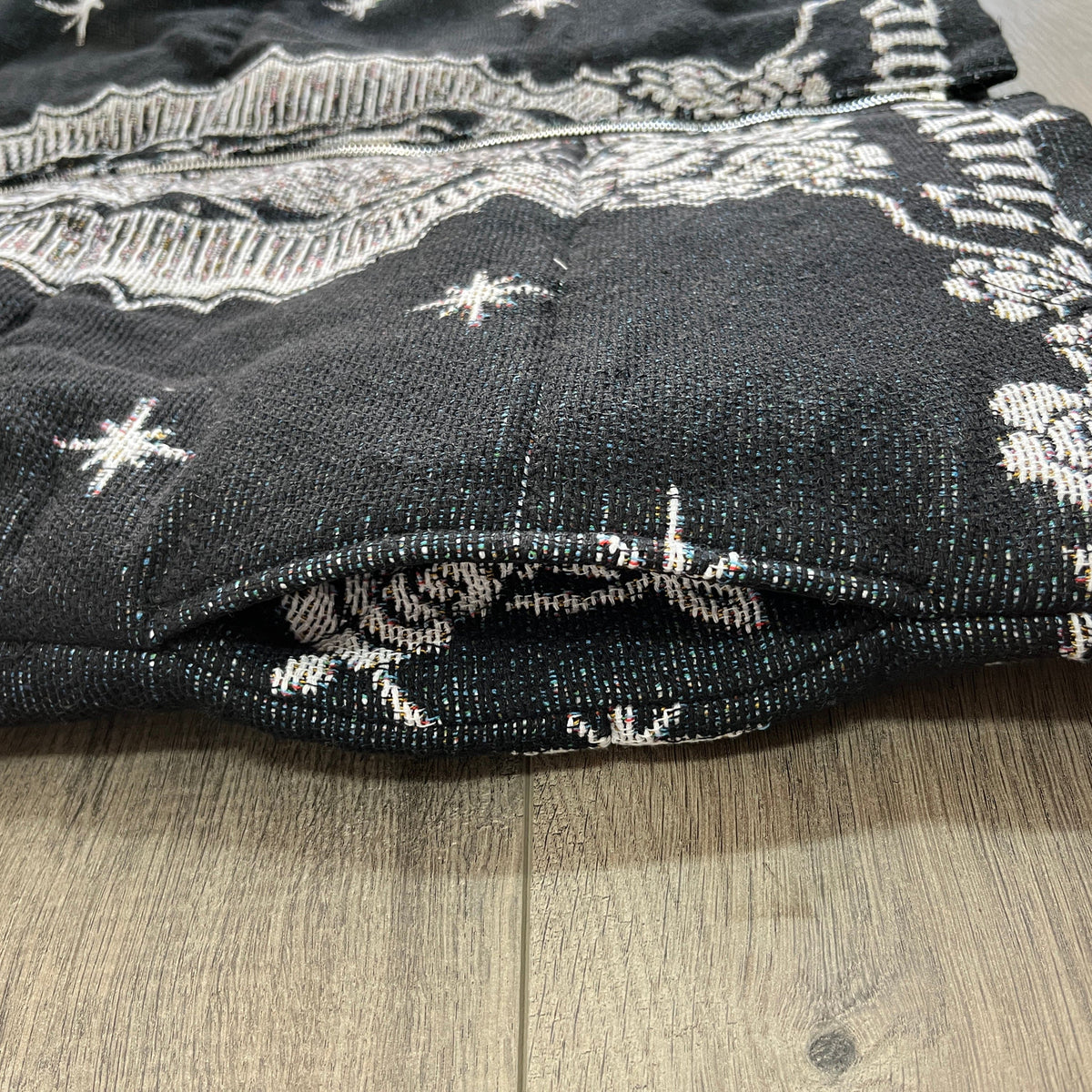 VIGENCITA BLACK TAPESTRY COAT