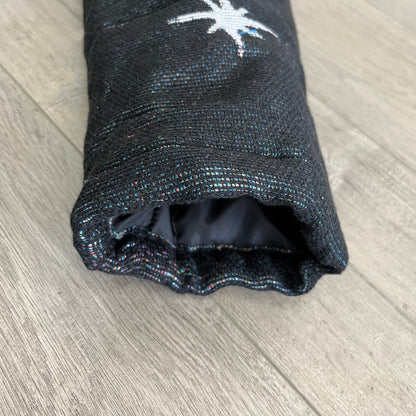 VIGENCITA BLACK TAPESTRY COAT
