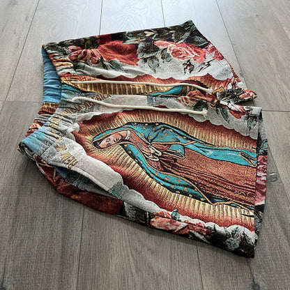 VIRGENCITA TAPESTRY SHORTS