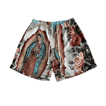 VIRGENCITA TAPESTRY SHORTS