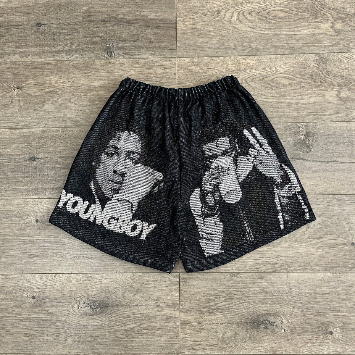 YOUNGBOY TAPESTRY SHORTS