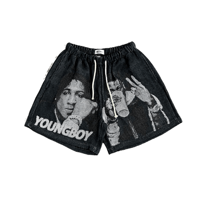 YOUNGBOY TAPESTRY SHORTS
