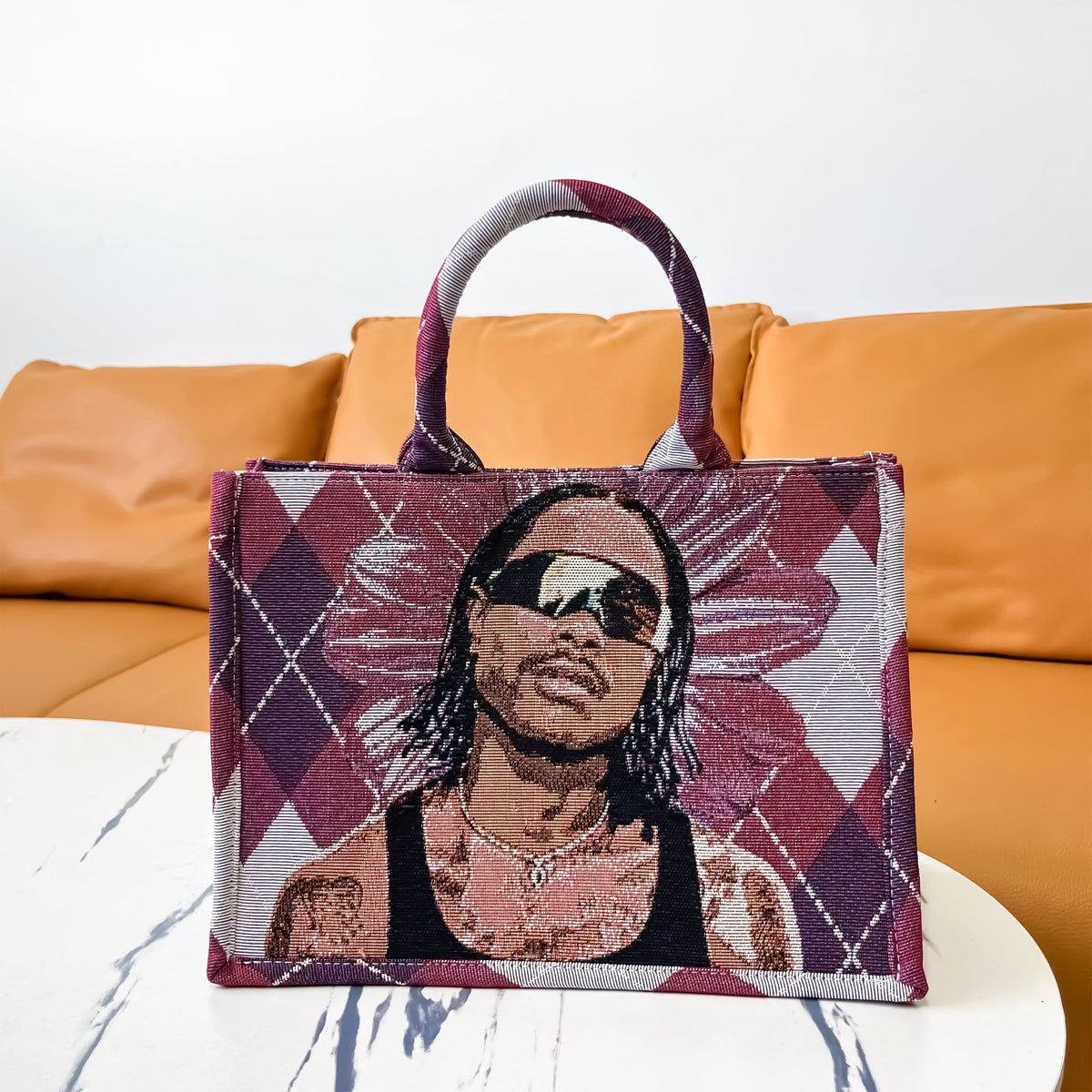 STEVE LACY TAPESTRY TOTE BAG